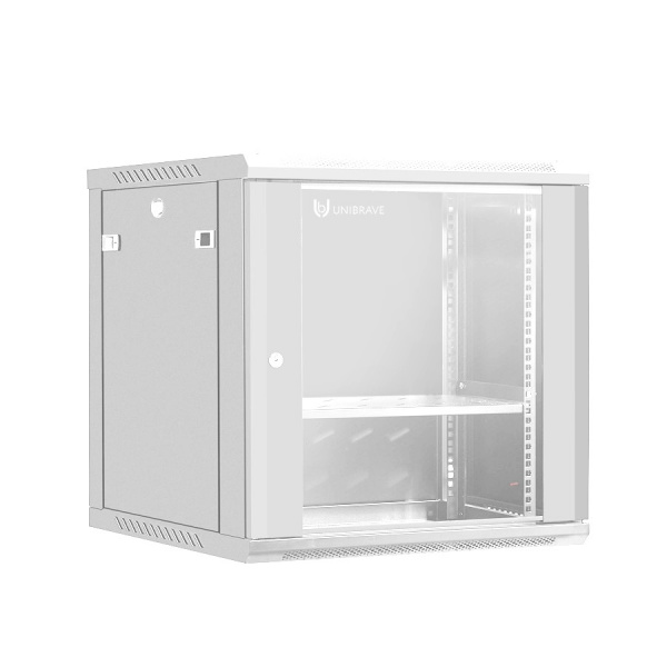 UB-WMC-12U-60/45-GD (G) Шкаф телекоммуникационный настенный 19" 12U, (600*450*635 мм)