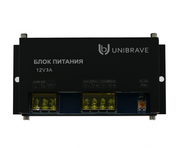 UB-БП-12V3А-2CH Блок питания Unibrave UB-БП-12V3А-2CH, металл
