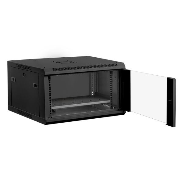 UB-WMC-6U-60/45-GD (B) Шкаф телекоммуникационный настенный 19" 6U, (600*450*370 мм)