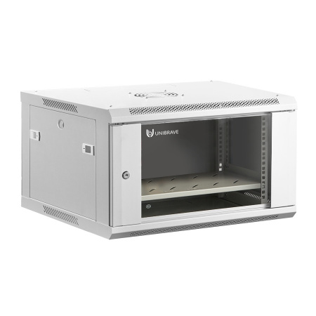 UB-WMC-6U-60/45-GD (G) Шкаф телекоммуникационный настенный 19" 6U, (600*450*370 мм)