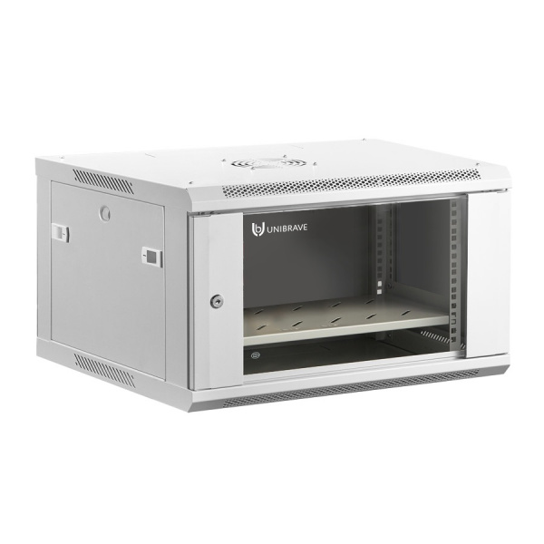 UB-WMC-6U-60/45-GD (G) Шкаф телекоммуникационный настенный 19" 6U, (600*450*370 мм)