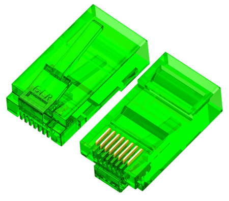 Джек RJ-45 (зеленый) 8P8C кат 5е Джек RJ-45 (зеленый) 8P8C кат 5е